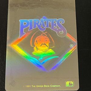 PITTSBURGH PIRATES 1991 UPPER DECK TEAM LOGO HOLOGRAM CARD Standard Size Card